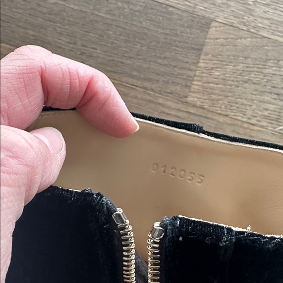 CHLOE, Susanna ankle boots, velour/velvet and diamanté, SZE 38, black, worn once - Picture 7 of 10